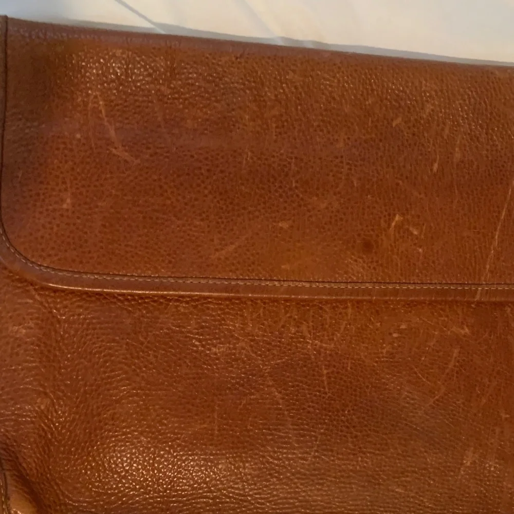 Brown Aston Leather Men's or Women's briefcase laptop portfolio Bag